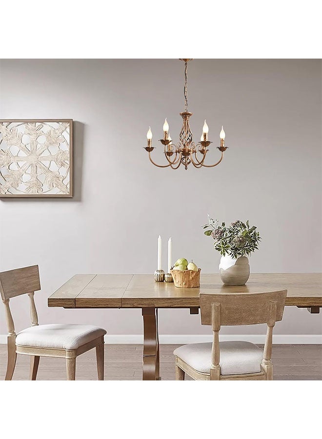 أجريون ثريا بأسلوب ريفي تقليدي، شمعدان حديد مطروق عتيق برونزي قابل لضبط الارتفاع، لمبة سقف 6 أضواء لمبة علوية مزرعة لغرفة المعيشة المطبخ غرفة الطعام، قاعدة E14 (لا تحتوي على لمبات).ثريا بأسلوب ريفي تقليدي، شمعدان حديد مطروق عتيق برونزي قابل لضبط الارتفاع، لمبة سقف 6 أضواء لمبة علوية مزرعة لغرفة المعيشة المطبخ غرفة الطعام، قاعدة E14 (لا تحتوي على لمبات). - Image 2